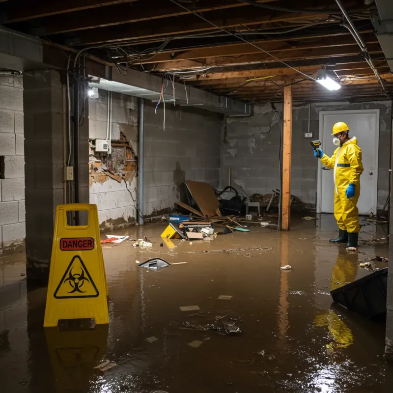 Flooded Basement Electrical Hazard in Morristown, VT Property